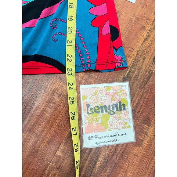 VTG Bisou Bisou Womens Floral Babydoll Stretch Top Sz XS 90s Y2K Boho Friends - Picture 9 of 9